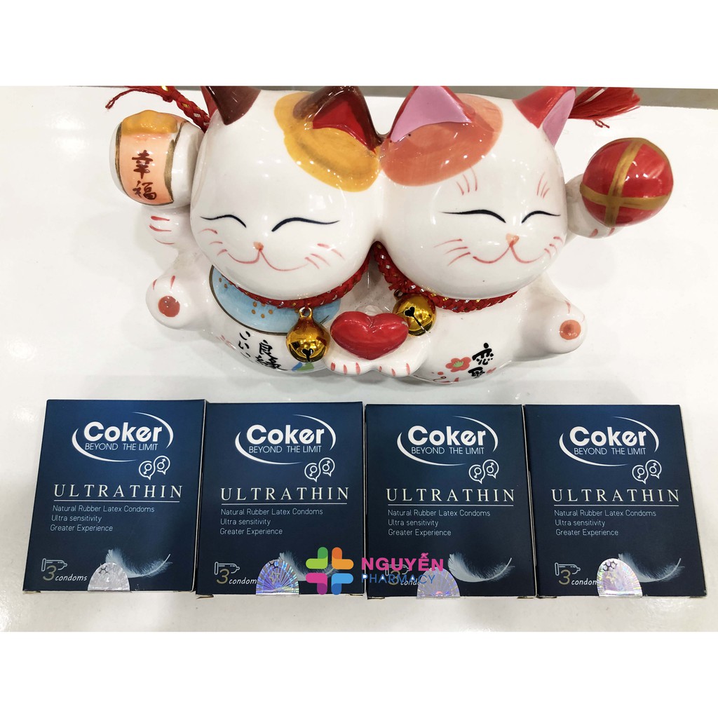 Bao cao su Coker Ultrathin - siêu mỏng, ôm vừa vặn, cảm giác chân thật