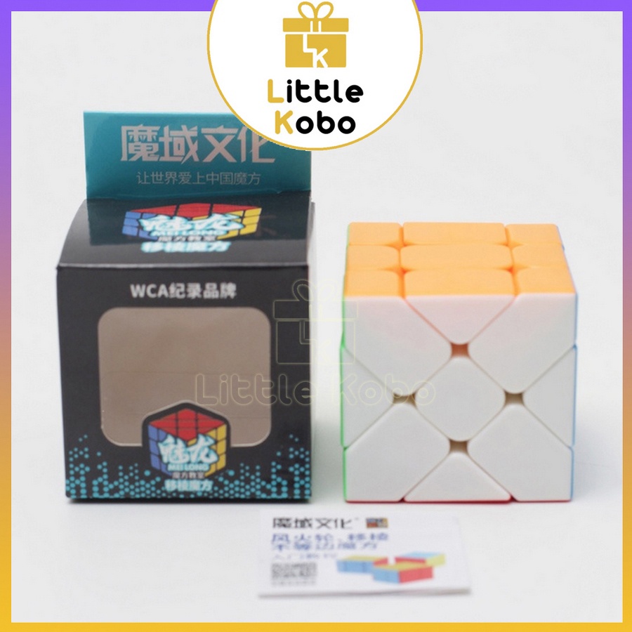 Rubik Fisher Cube Stickerless MoYu Meilong MFJS Rubic Biến Thể Đồ Chơi Trí Tuệ