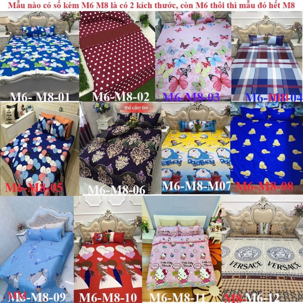 Bộ ga gối cotton poly HCM 1M8X2M | BigBuy360 - bigbuy360.vn
