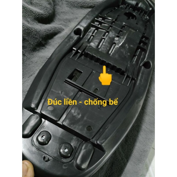 Yên xe Sirius FI - gọt cạnh góc sắc sảo loại tốt chống gãy bể