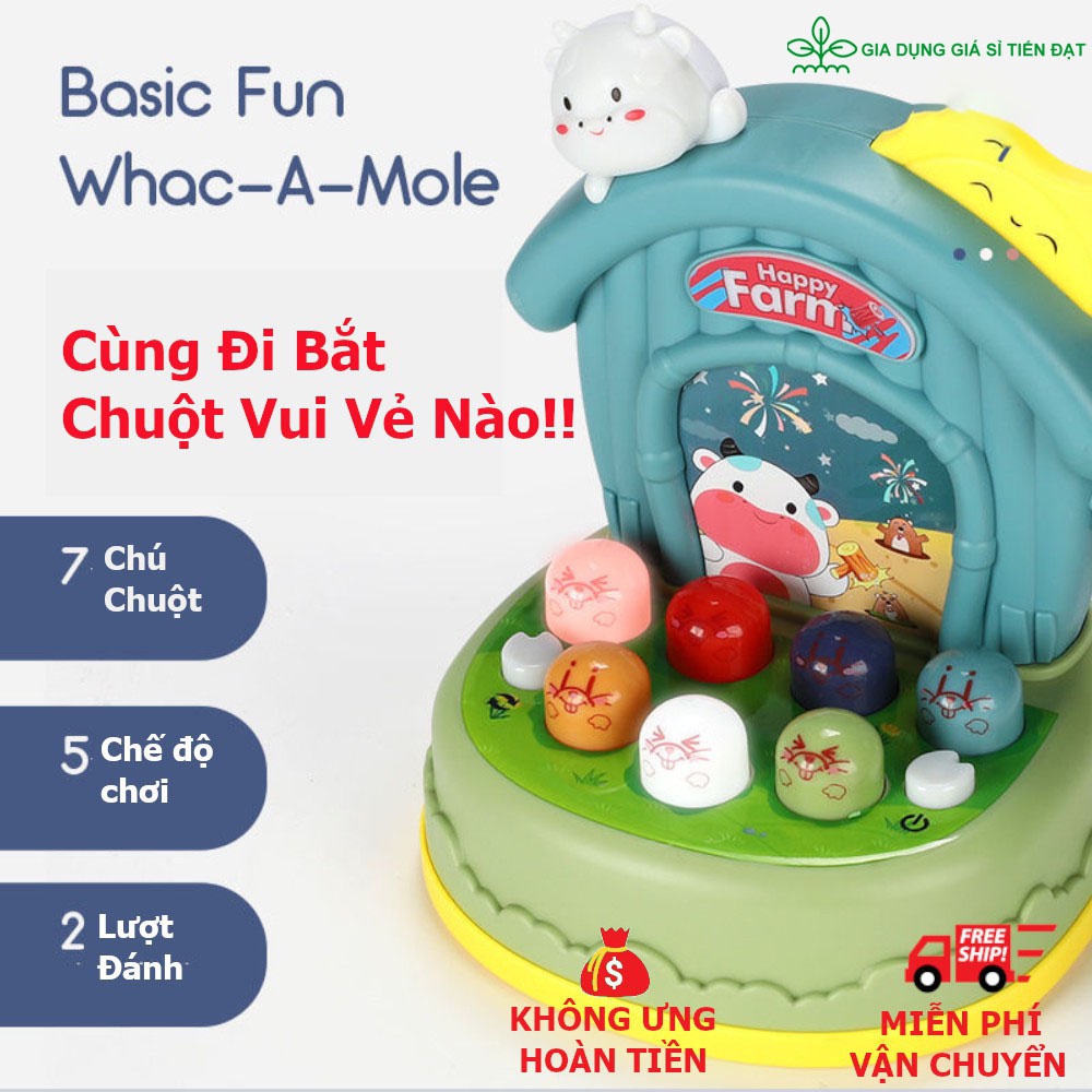 Đồ Chơi Đập Chuột Vui Vẻ Happy Hamster Cho Bé Từ 2 - 6 Tuổi