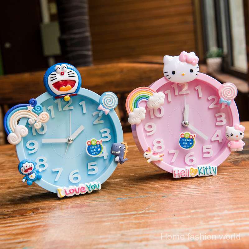 Đồng hồ báo thức họa tiết hoạt hình dễ thương dành cho bé/học sinh