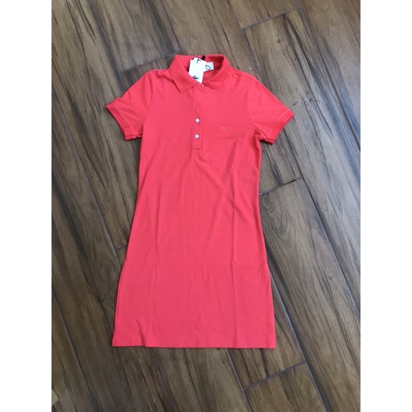 Đầm thun polo nữ tay ngắn dáng basic trơn nhiều màu-hàng xuất