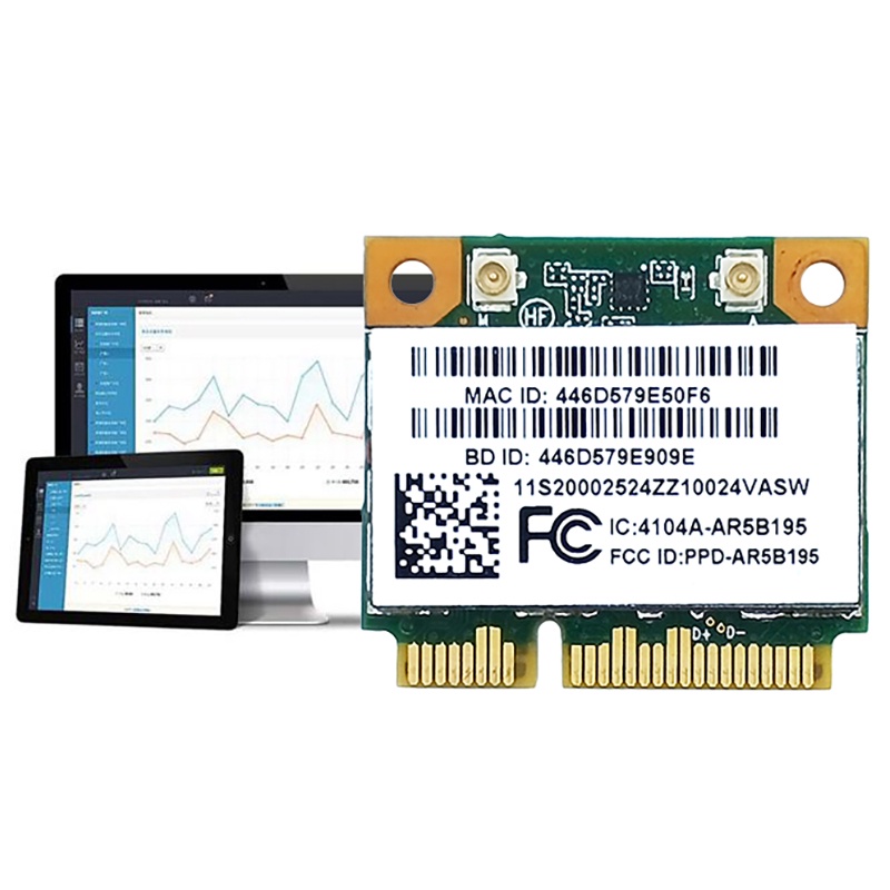 Thẻ Mạng Không Dây Cho Lenovo G480 G580 G780 Y480 Y580 Y570 2.4g 150mbps Bluetooth 3.0 Mini Pcie Ar5B195 | BigBuy360 - bigbuy360.vn