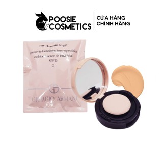 Phấn nước Minisize Giorgio Armani My Armani To Go Tone-Up Cushion Foundation Tone 02