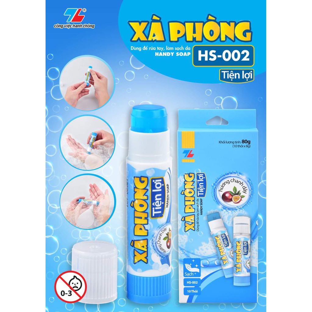 COMBO 10 Xà phòng (Xà bông) Thiên Long Tiện Lợi (Vỉ 1 Thỏi)