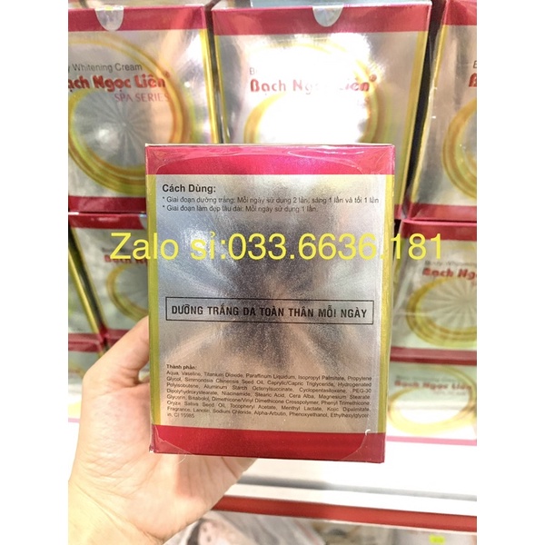 [chính hãng] kem bạch Ngọc liên hủ Hồng 80g trắng da body