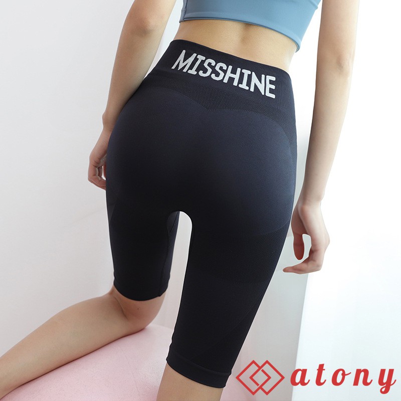 Quần Lửng Tập Gym ATONY Co Giãn 4 Chiều, Cạp Cao, Thoáng Mát, Chất Xịn - Tập Gym, Yoga, Aerobic, Zumba