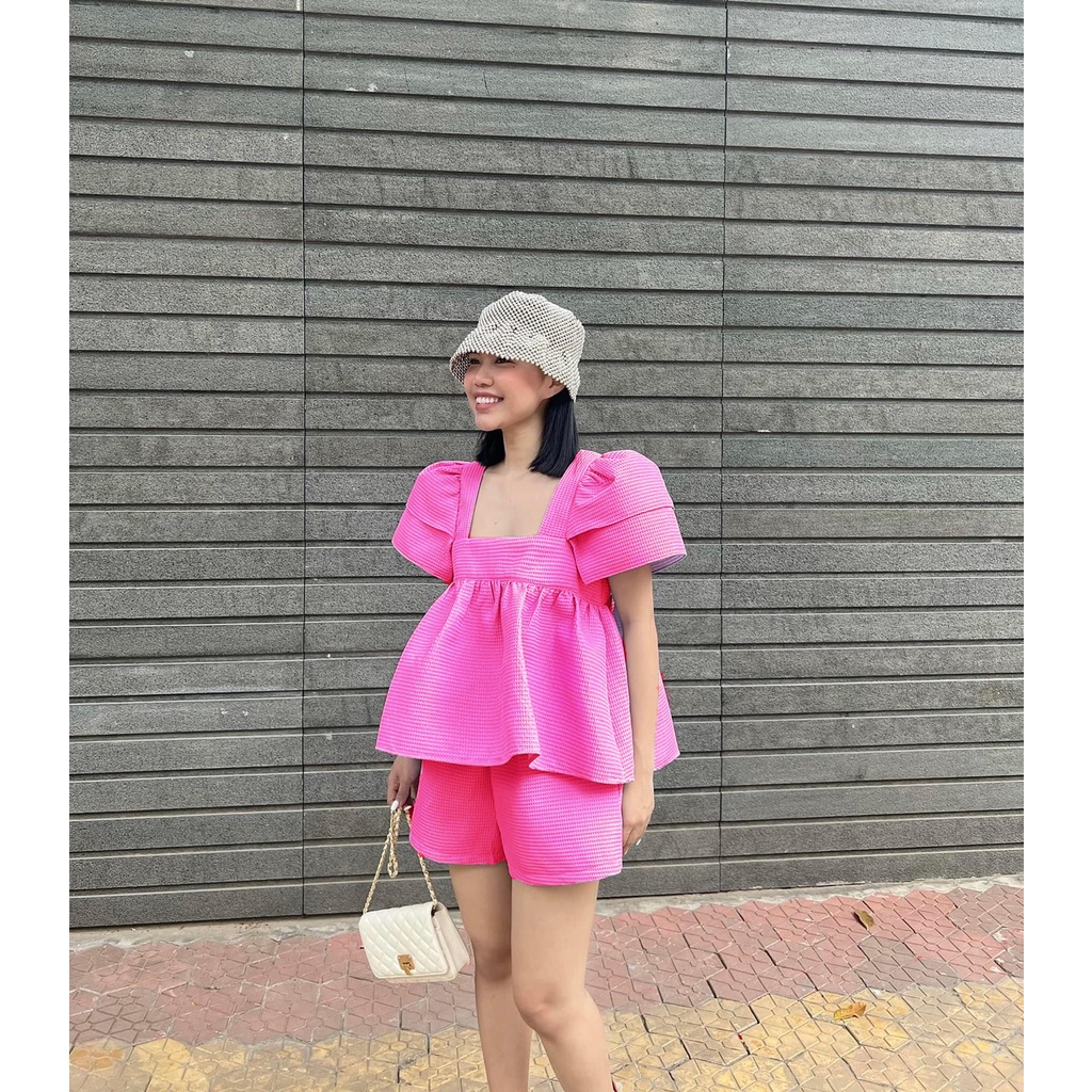 Set Bộ Áo Babydoll Quần Ngắn Mã T7