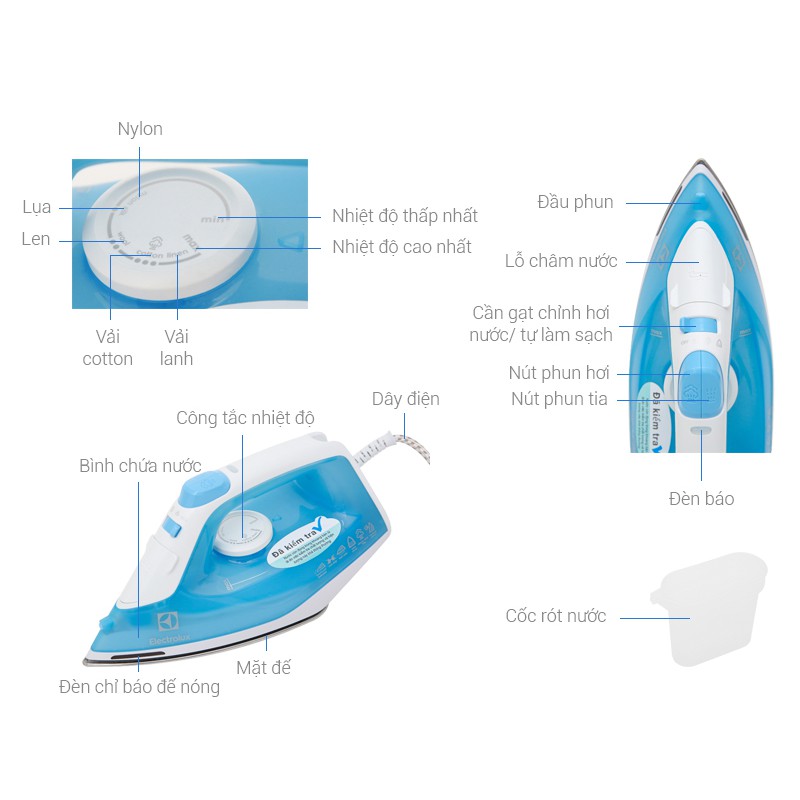 Bàn ủi Electrolux