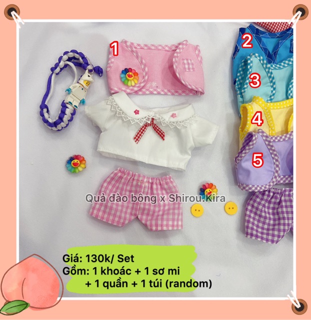 | OUTFIT DOLL | Set Cartoon cho doll 15cm, 20cm và IDV