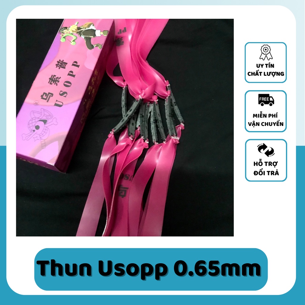 Dây Thun Hồng Usop V3 0.65mm ( Dây Thun Ná Cao Su 0.65 ) Da 3 Lỗ Chính Hãng Thun Usopp Precise