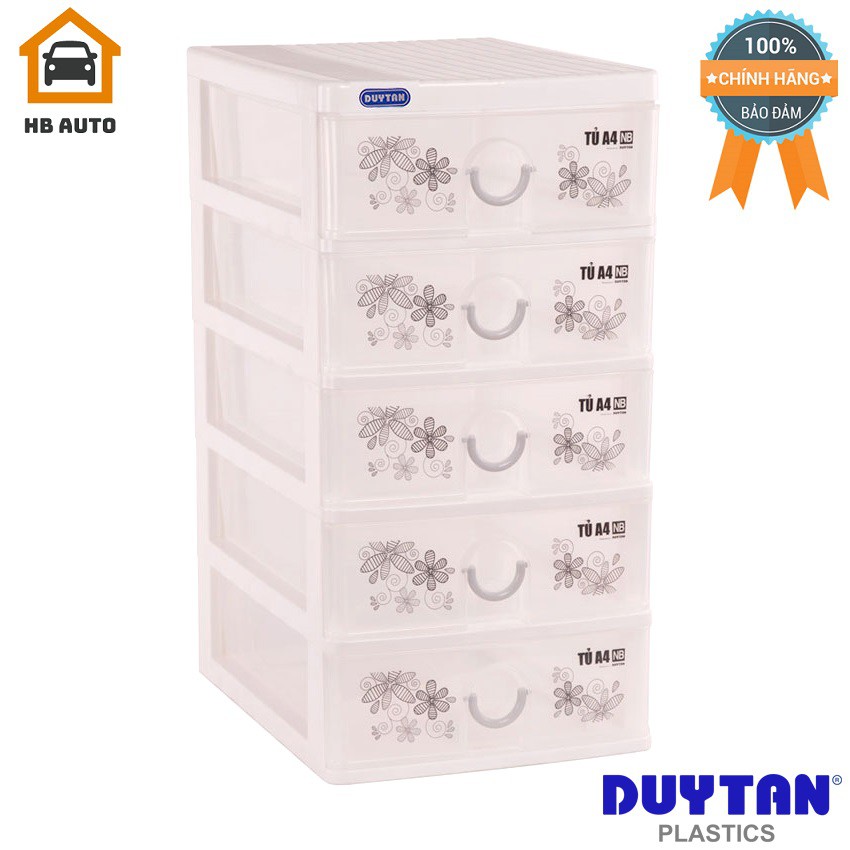 Tủ nhựa Đựng Đồ Trang Điểm A4 - 5 ngăn nắp bằng (26 x 34.2 x 51 cm)