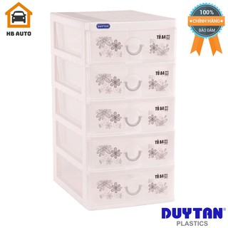 Tủ nhựa Đựng Đồ Trang Điểm A4 - 5 ngăn nắp bằng (26 x 34.2 x 51 cm)