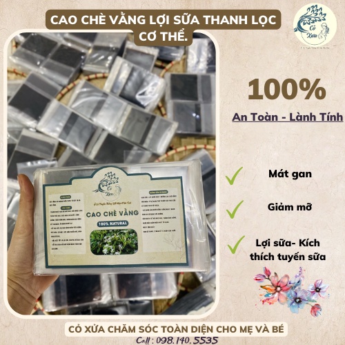 CAO CHÈ VẰNG LỢI SỮA THANH LỌC CƠ THỂ. 100% Thiên Nhiên