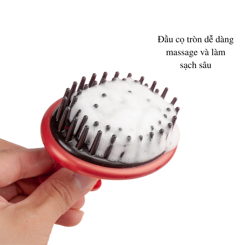 Lược gội đầu silicon massage Tubaki hàng nội địa Nhật Bản AD80