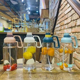 Bình nước, bình đựng nước tập gym 1800ml cao cấp - Luxy Houseware