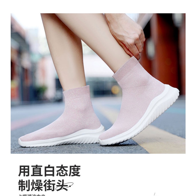 Giày thể thao cổ cao siêu nhẹ thoáng khí size lớn 36-45 thời trang mùa thu cho nam nữ