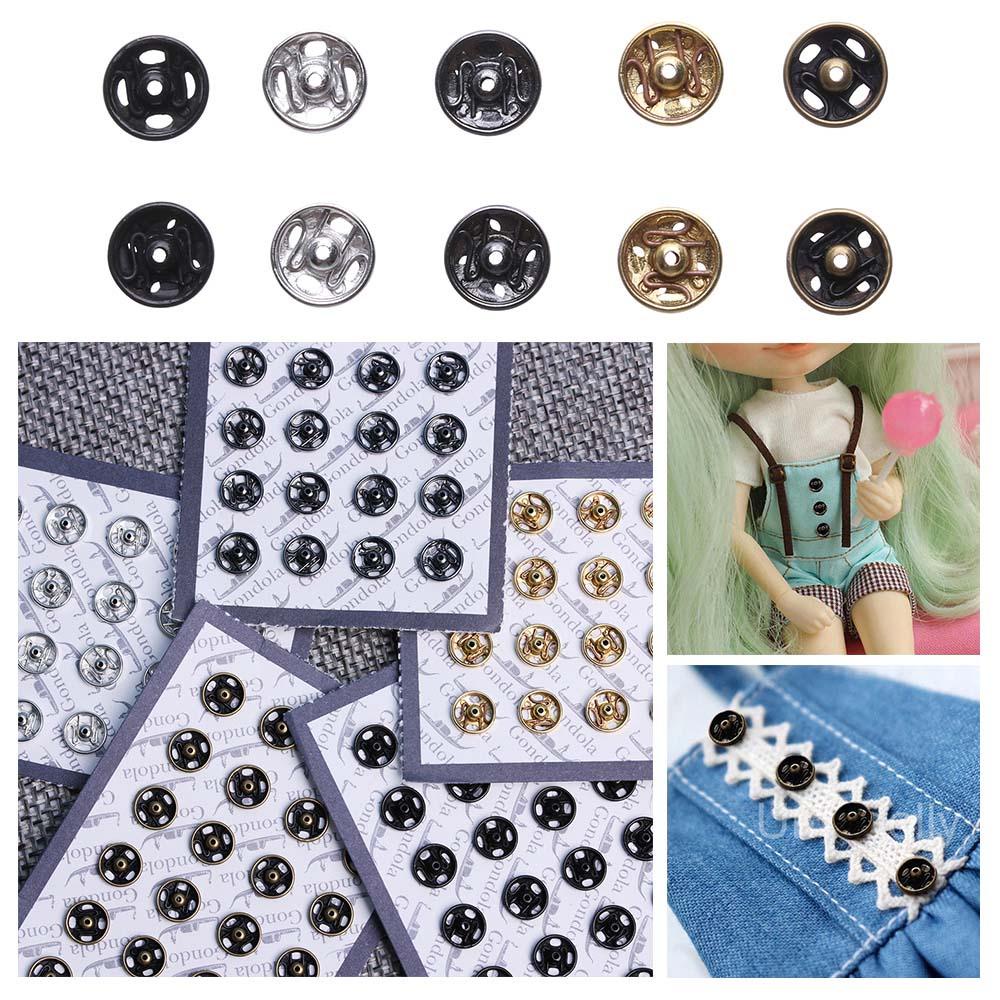 Set 48 Nút Áo 6 / 8mm Bằng Kim Loại Tiện Dụng