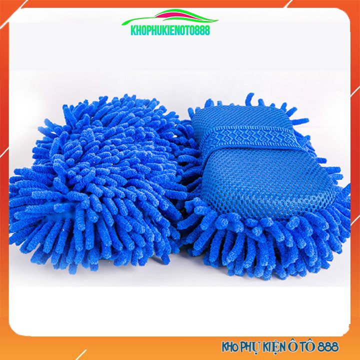 Miếng san hô rửa xe sợi Microfiber siêu mịn tiện dụng