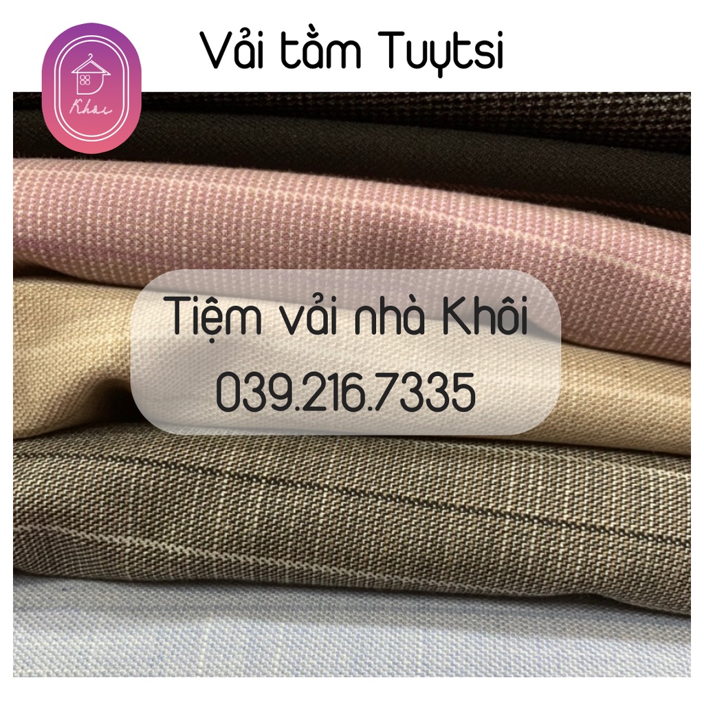 Vải Tuytsi cao cấp may Vest, đồ công sở cực chất