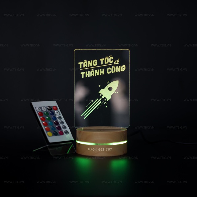 13 Mẫu Tranh Động Lực Để Bàn đèn Led 3D có Remote điều khiển LEVU