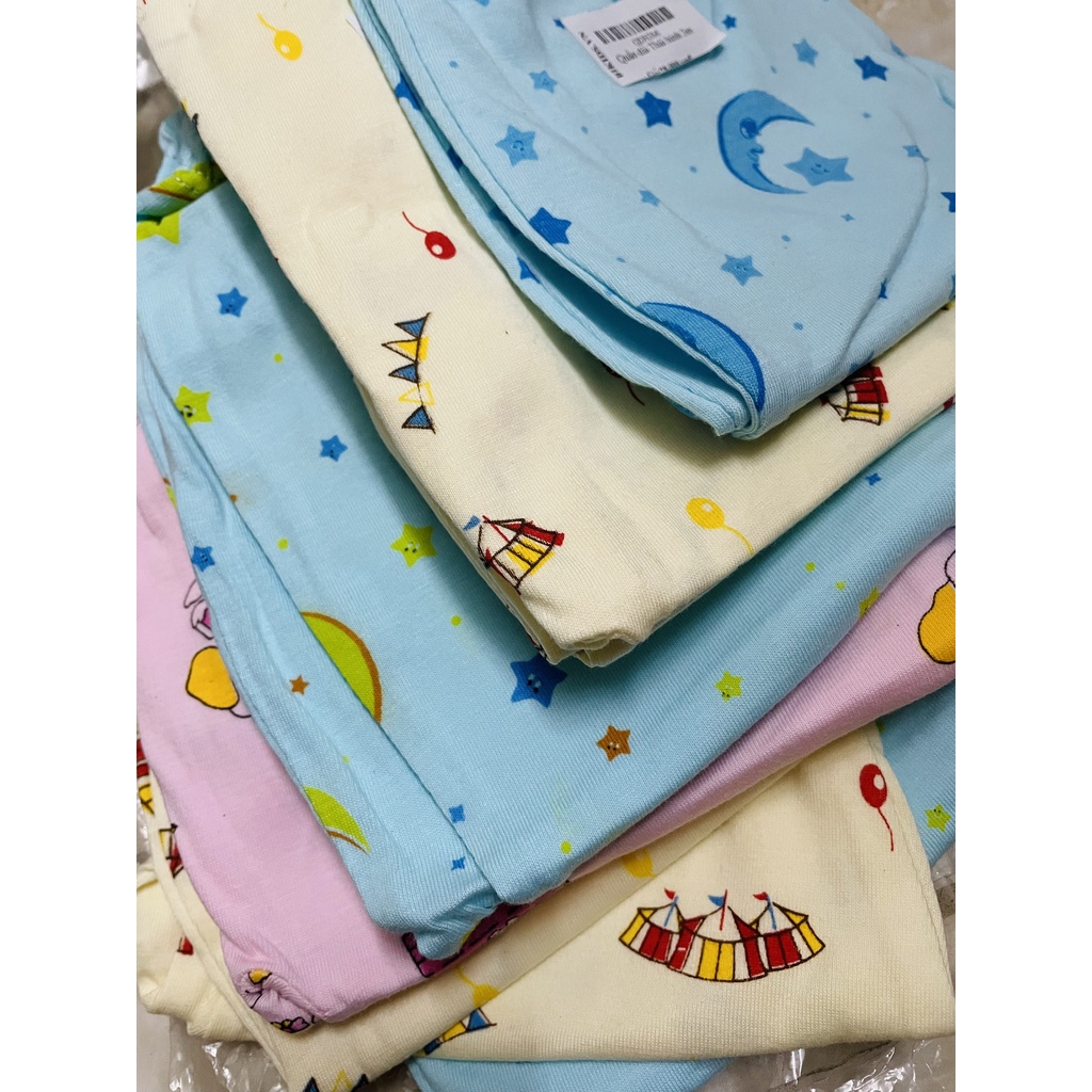 XẢ KHO - Bộ quần áo sơ sinh cài giữa dài tay cho bé NB-12m cotton Thái