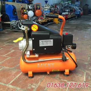 Máy nén khí mini gia đình Lucky 9l TẶNG DÂY HƠI + CÚT NỐI NHANH