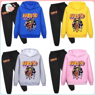 【Giảm giá năm mới】Áo hoodie dài tay in họa tiết hoạt hình Naruto cho bé