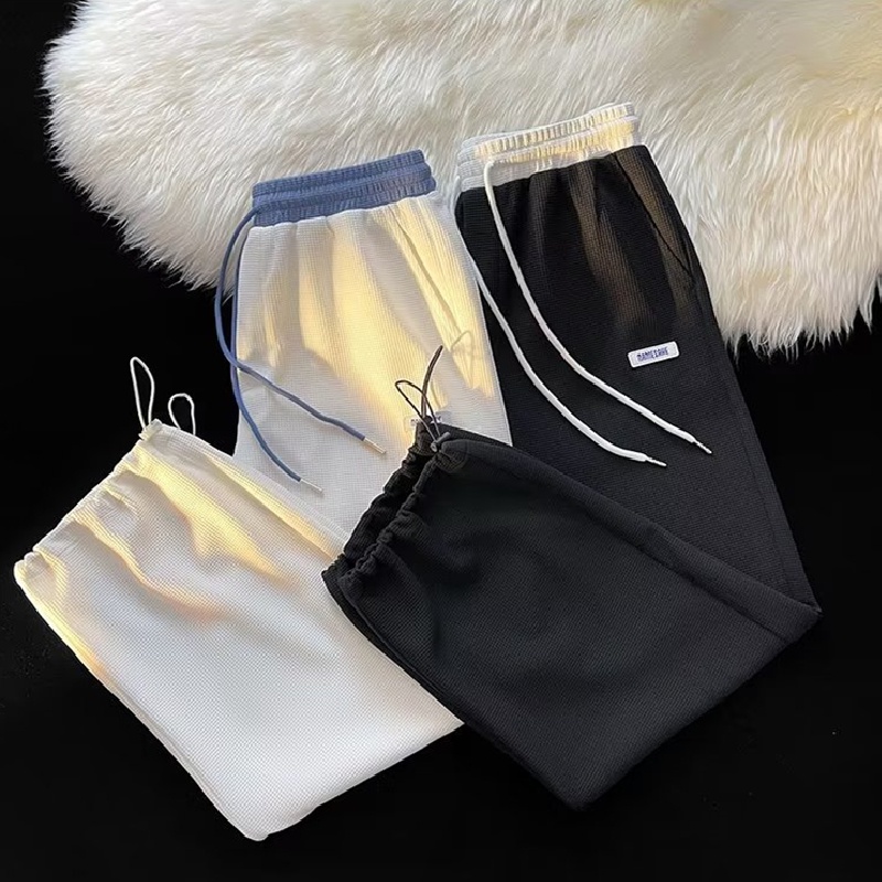 Quần harem Dáng Rộng Lưng Thun Co Giãn Thoáng Khí Thoải Mái Phong Cách Thời Trang Nhật Bản Cho Nam Giới Có size Lớn M-3XL