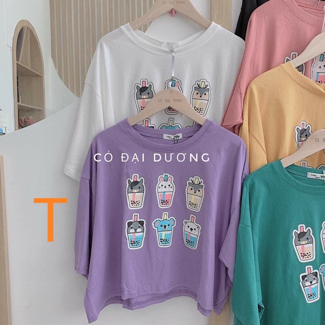 Áo Crt 6 cây kem trà sữa tici TTL990