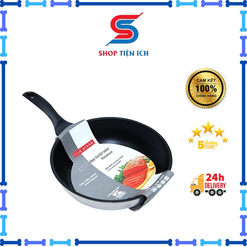 Chảo Fivestar chống dính inox 3 đáy 16,20cm dùng bếp từ (sale sốc)