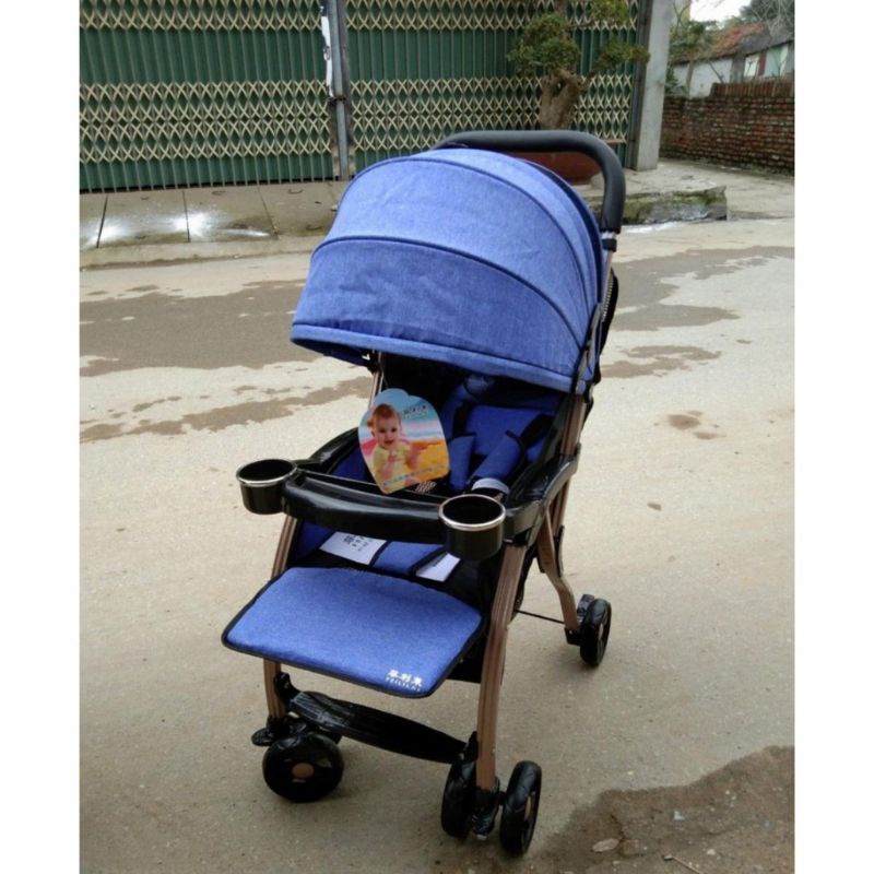XE ĐẨY cho bé GẤP GỌN 2 PHANH AN TOÀN
