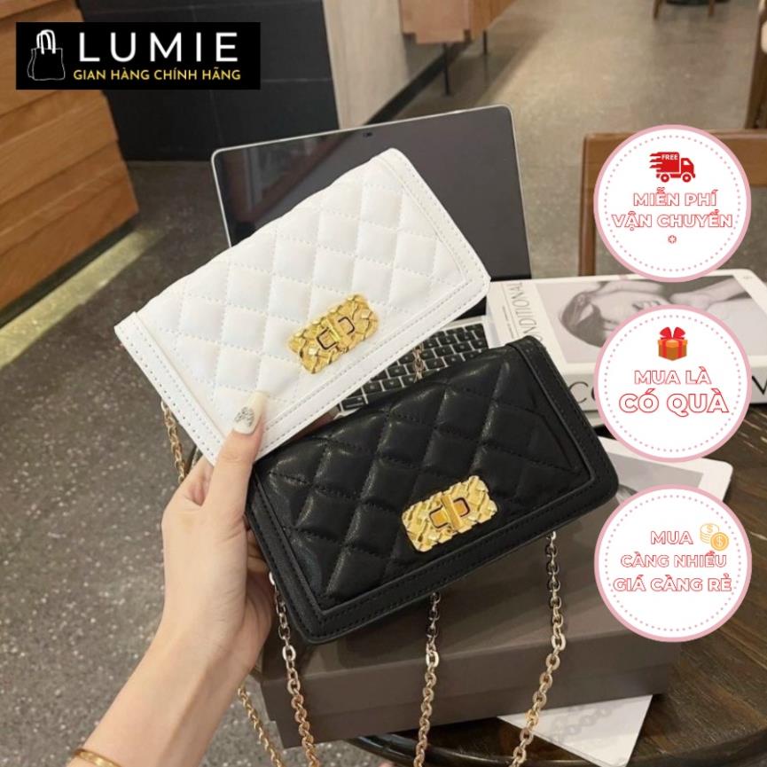 Túi xách nữ đeo chéo nhỏ gọn, đeo vai, túi cầm tay đi chơi, đi học, da đẹp, thời trang cao cấp Lumie size 19cm LB186