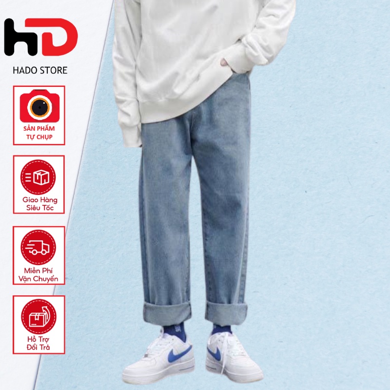 Quần jeans nam KJ Vải Jeans cao cấp ống côn co giãn nhẹ thoải mái giữ dáng tốt phong cách Hàn Quốc-Vua Quần Jeans