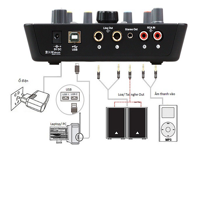 Sound Card Hát Karaoke Live Stream Icon Upod Pro cao cấp