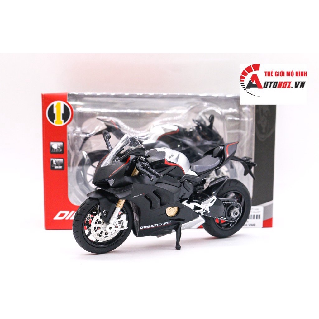 MÔ HÌNH DUCATI V4S BLACK 1:12 HUAYI ALLOY 7826