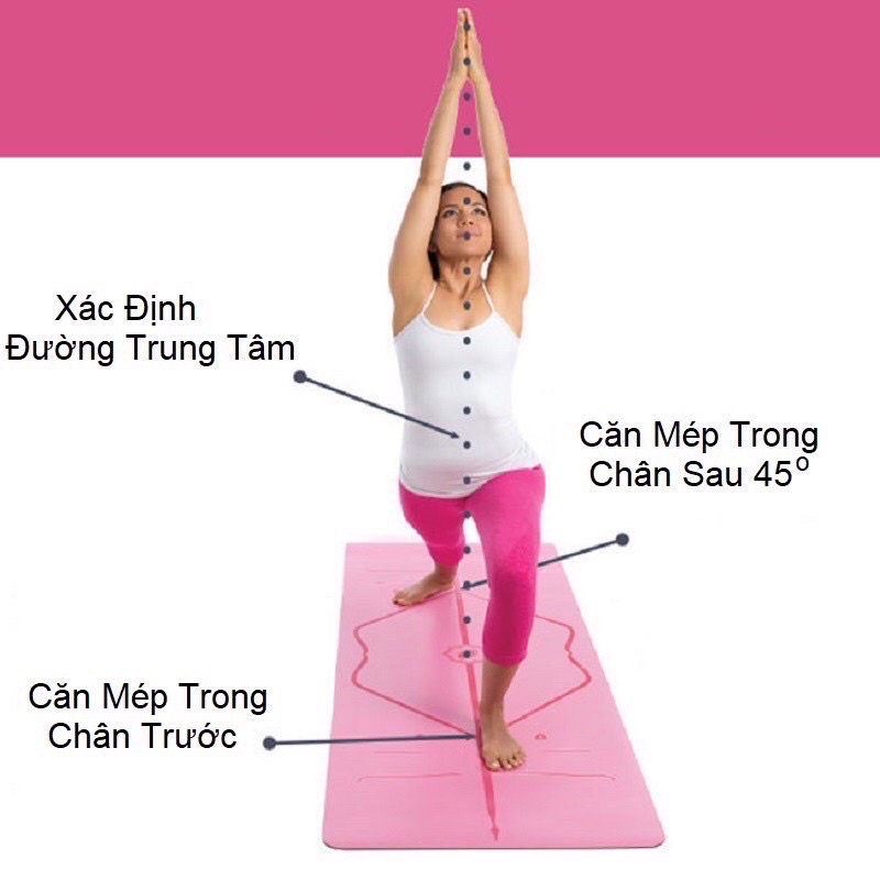 Thảm Yoga Định Tuyến TPE 2 lớp cao cấp - Quyensports