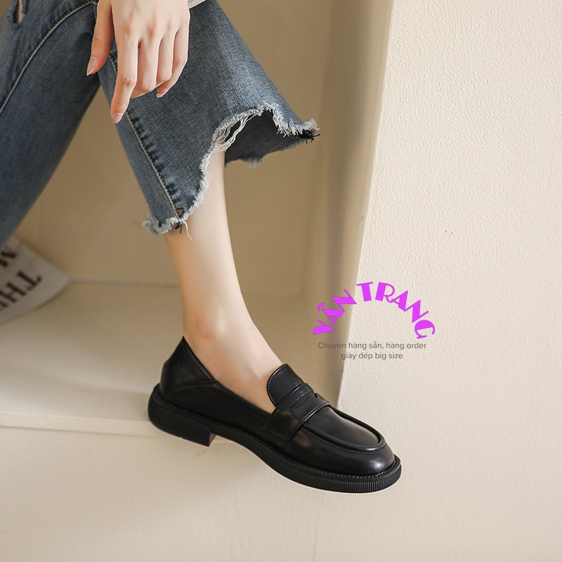 Giày lười big size nữ da mềm có từ size 35-43 G70350