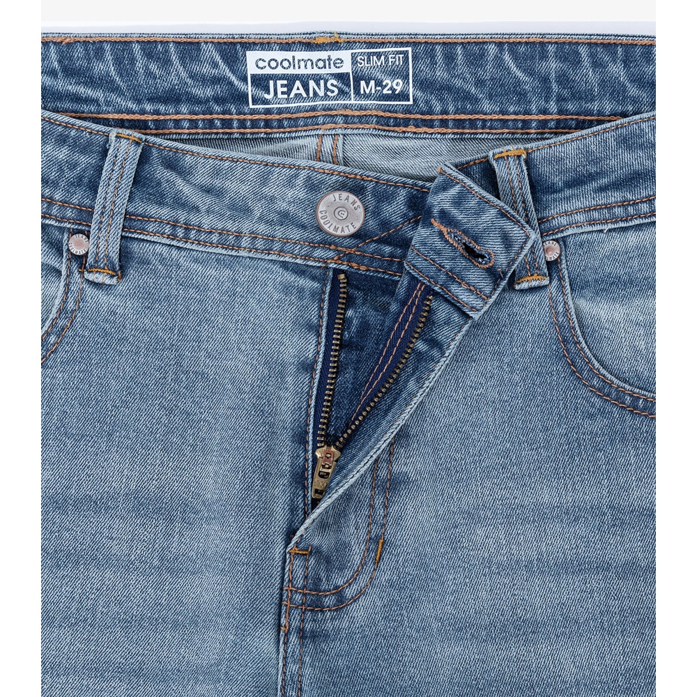 Quần Jeans Basic Slim xanh/đen thương hiệu Coolmate | BigBuy360 - bigbuy360.vn