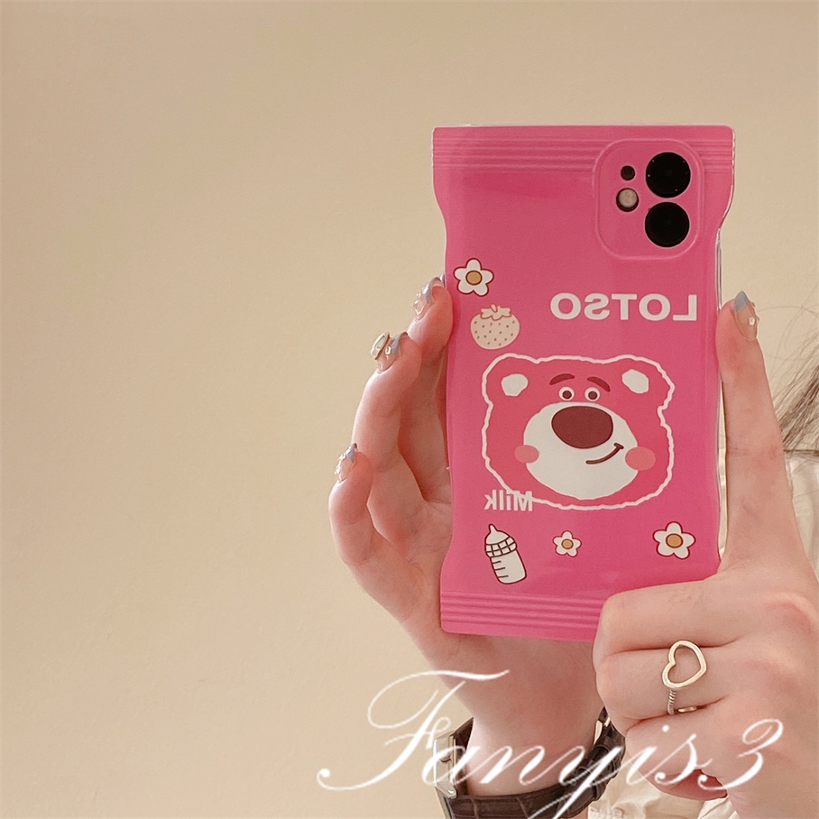 Ốp Điện Thoại TPU Mềm Trong Suốt In Hình Gấu Cho IPhone 14 13 12 11 Pro Max X XR Xs Max 8 7 6 6s Plus SE 2020