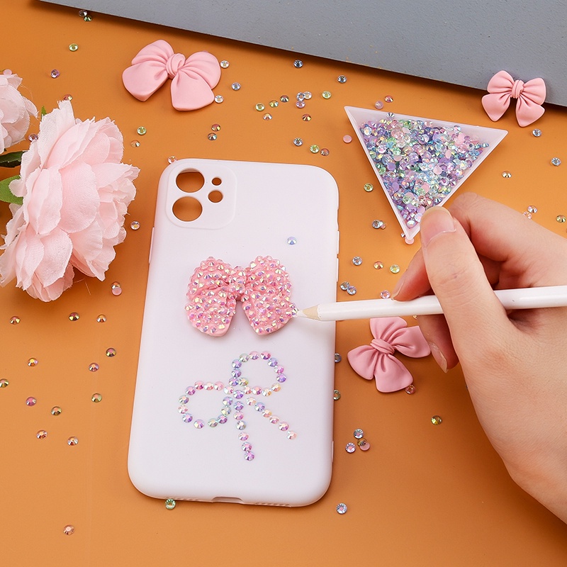 Hạt Nhựa Resin 3mm Hình Nơ Đính Trang Trí Móng Tay Nghệ Thuật