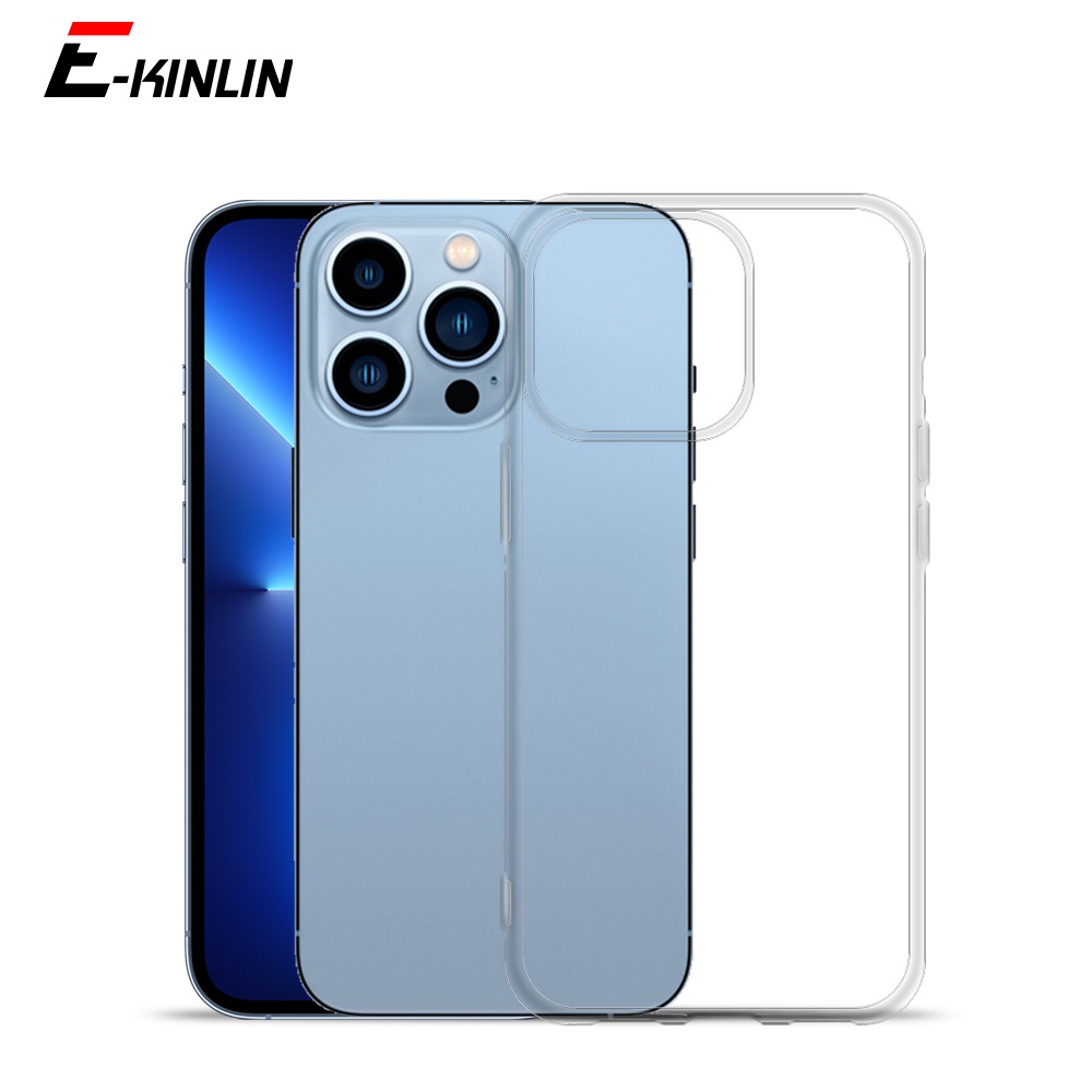 Ultra Ốp Điện Thoại Silicon TPU Mềm Trong Suốt Siêu Mỏng Cho iPhone 14 13 12 11 Pro Max Mini XS X XR 8 7 SE 6 6S Plus 5 5S