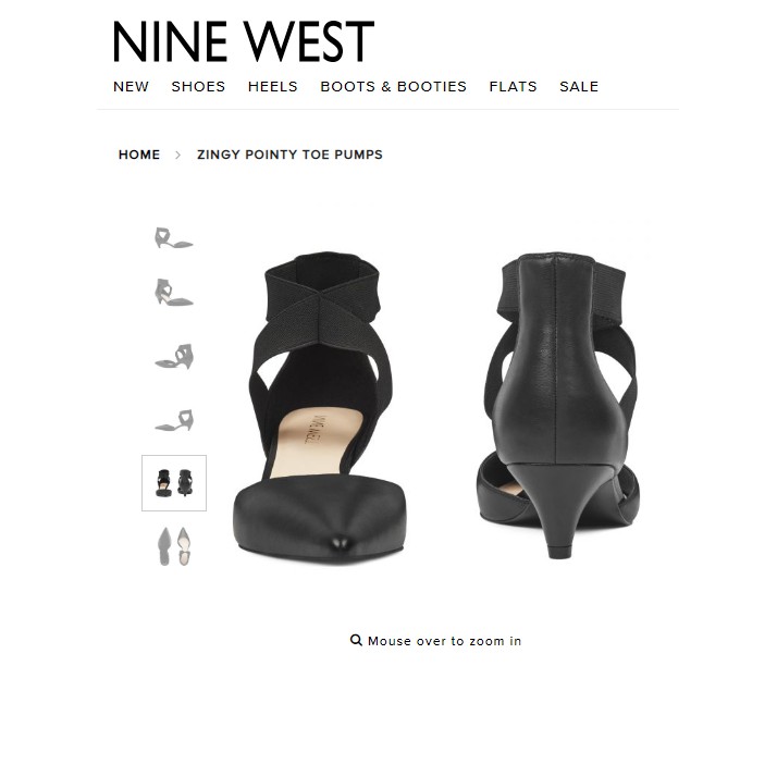 zingy pointy toe pumps