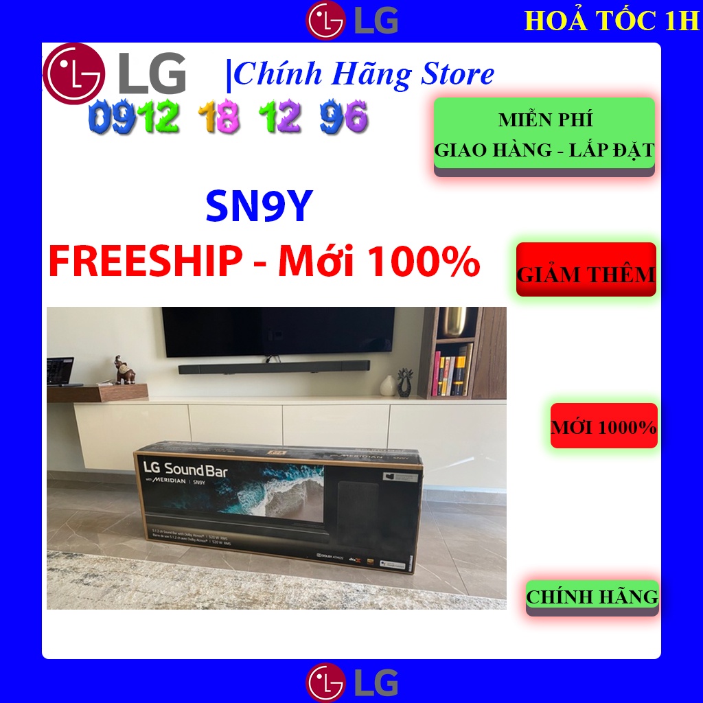 Loa thanh soundbar LG SN9Y - Chính hãng
