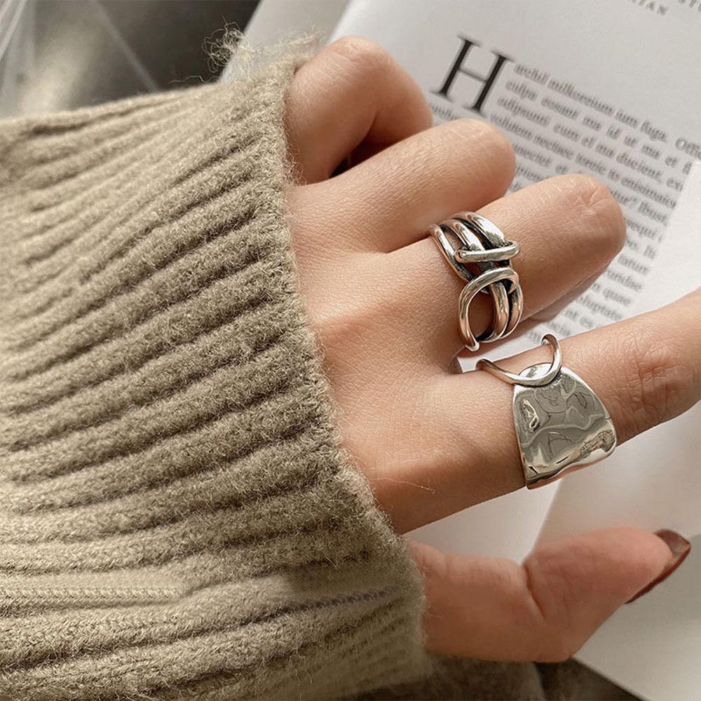 Nhẫn Thiết Kế Thắt Nút Độc Đáo Sáng Tạo Có Thể Điều Chỉnh