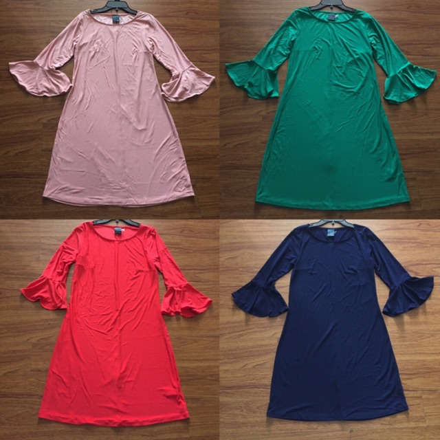 Đầm thun suông tay loe big size vnxk