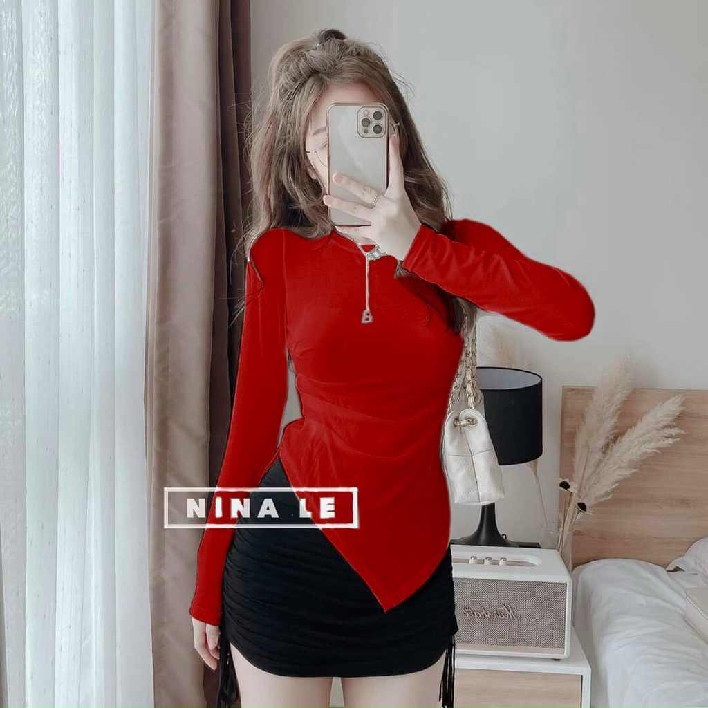 Sét 2 Món Áo Dài Tay Lai Nhọn + Váy