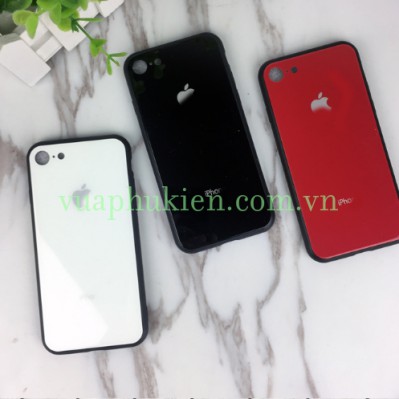 Ốp Lưng Kính Thời Trang Viền Nhựa Dẻo Dành Cho Iphone 6 / 6s Tặng kính cường lực