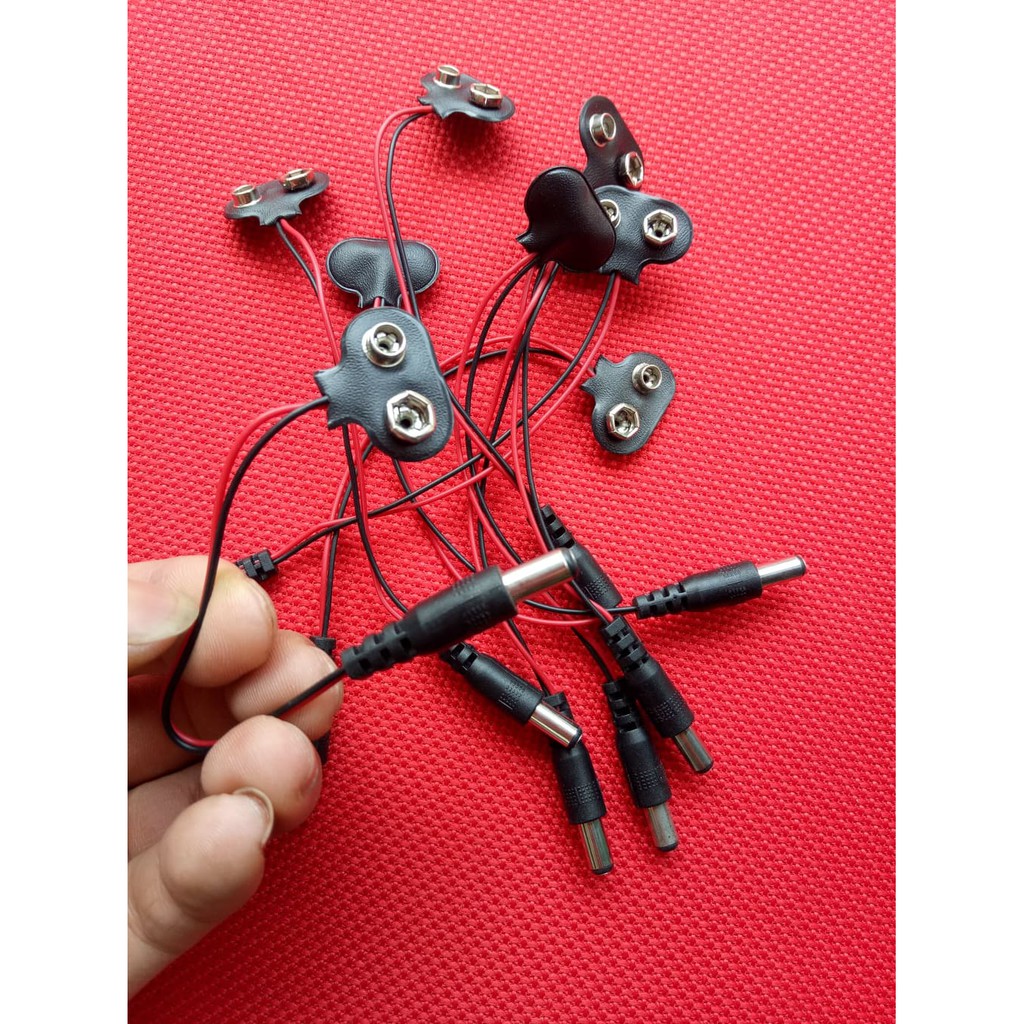Dây Đế Pin 9V + Zắc DC 5.5mmX2.1mm